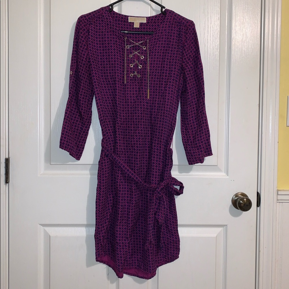 Michael Kors Purple dress with pattern